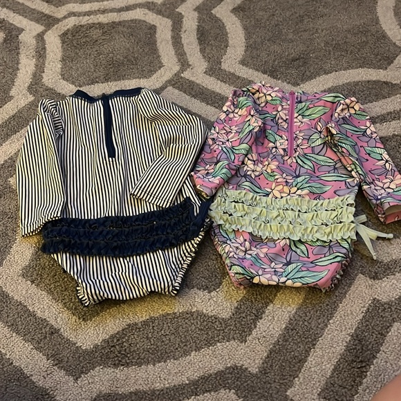 Two RuffleButts Swimsuits with UPF 50+ - Picture 4 of 4